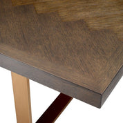 Dining Table Melchior brown oak veneer 300 cm