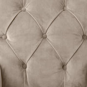 Silla de comedor Atena con brazo terciopelo gris savona