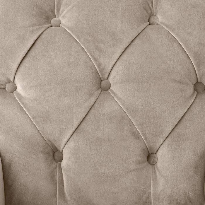 Silla de comedor Atena con brazo terciopelo gris savona