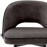 Counter Stool Cliff savona grey velvet set of 2
