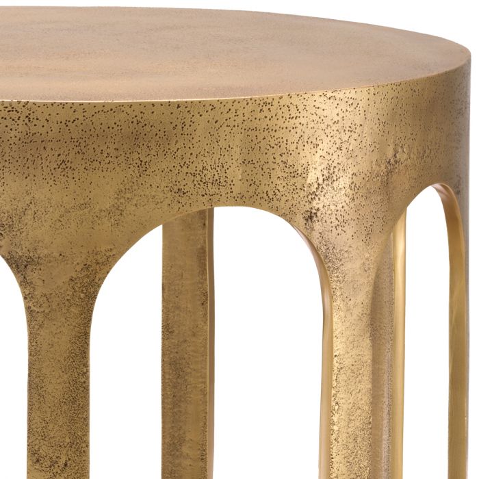 Side Table Gardini vintage brass finish