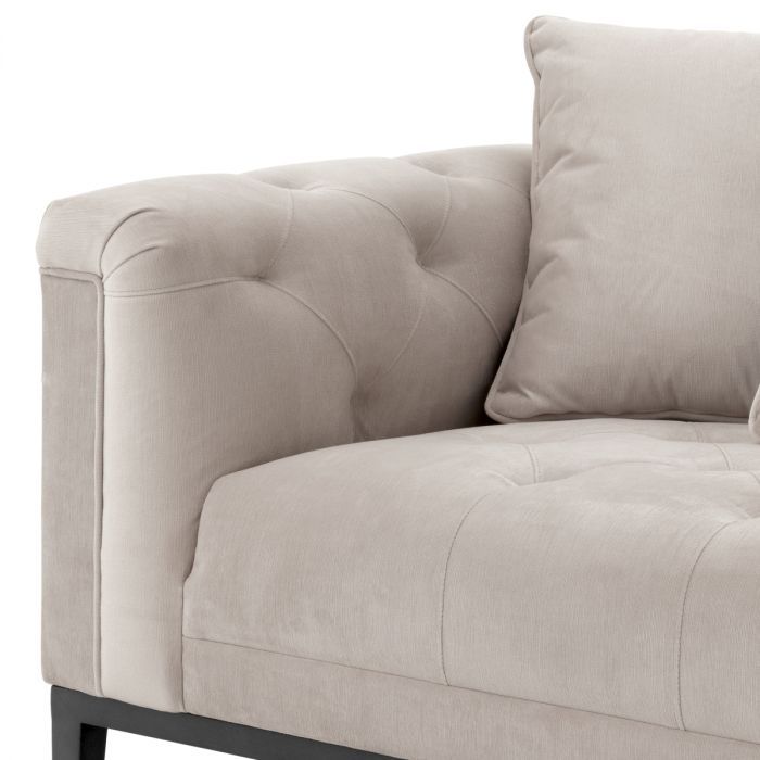 Lounge Sofa Cesare left pebble grey