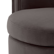 Swivel Chair Amanda savona grey velvet