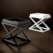 Side Table McArthur waxed black finish