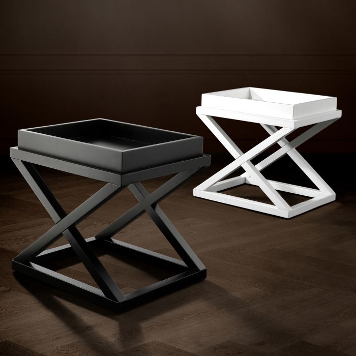 Side Table McArthur waxed black finish