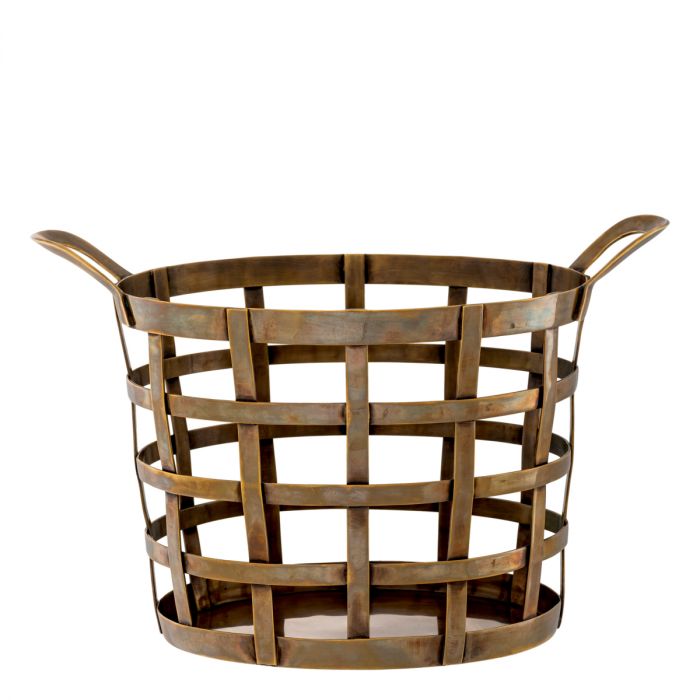 Basket Vreeland vintage brass finish