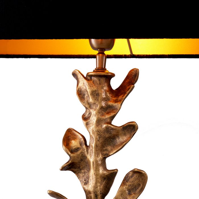 Table Lamp Scalo vintage brass finish incl shade