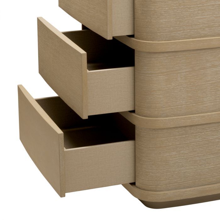 Drawer Dresser Cabana Tall washed oak veneer