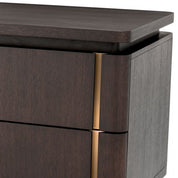 Desk Modesto mocha oak veneer