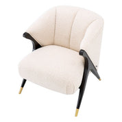 Chair Pavone bouclé cream