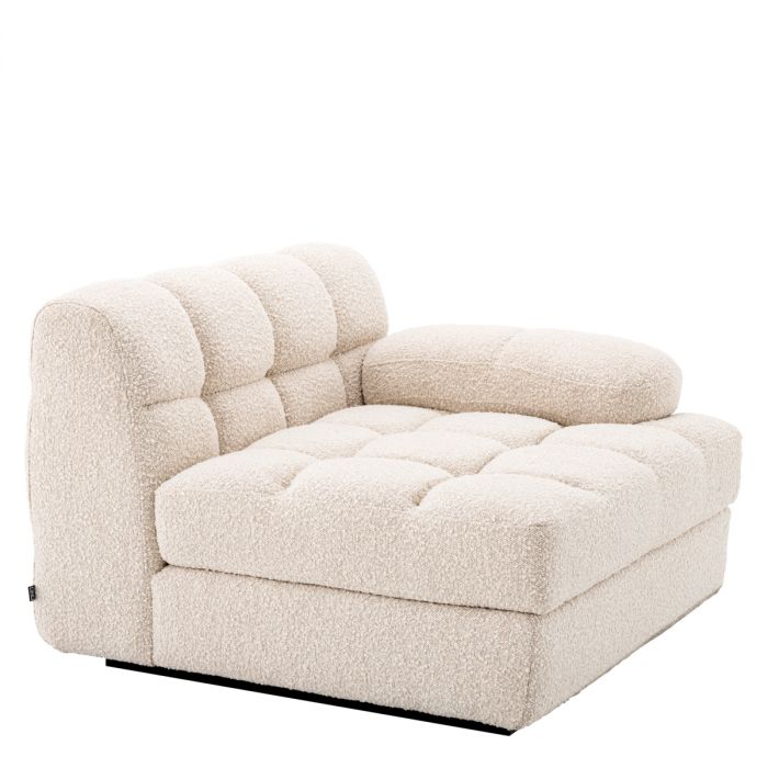 Sofá modular Dean bouclé crema - Derecha