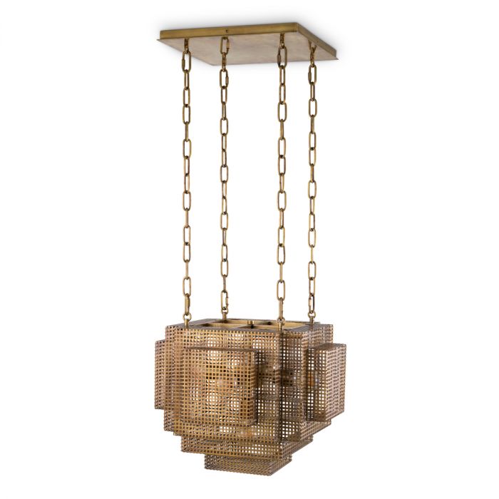 Pendant Geary vintage brass finish