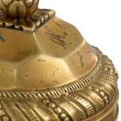 Candle Holder Carnier L vintage brass finish