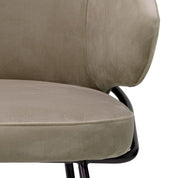 Dining Chair Kinley savona greige velvet