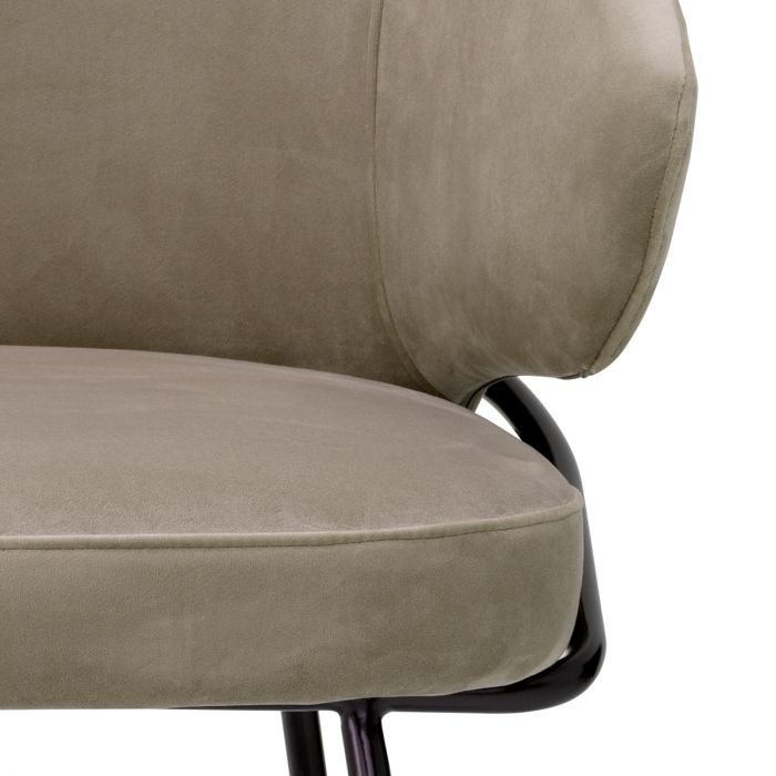 Dining Chair Kinley savona greige velvet