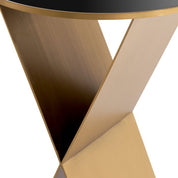 Side Table Fitch L brushed brass finish