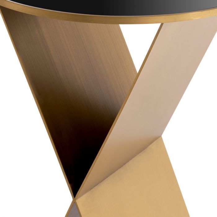 Side Table Fitch L brushed brass finish