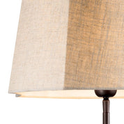 Table lamp Falcon bronze highlight finish incl shade