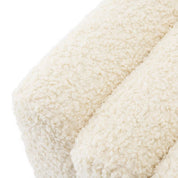 Stool Bente faux shearling