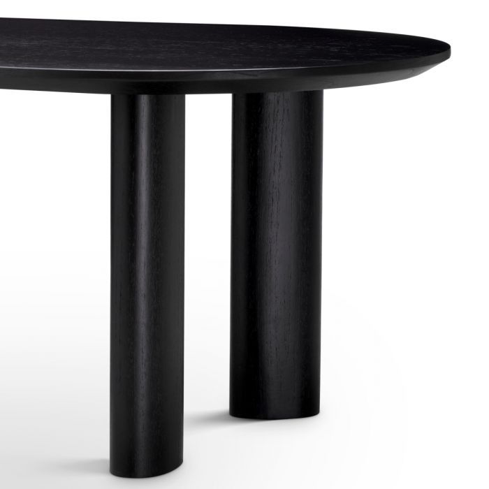 Dining Table Mogador S black veneer