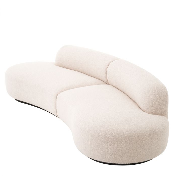 Sofá Björn S bouclé crema