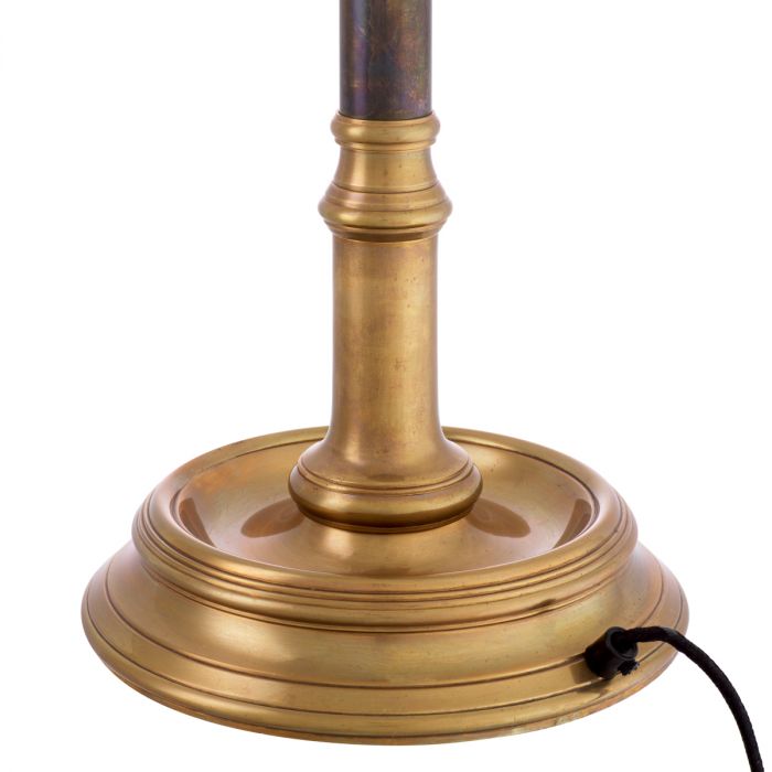 Floor Lamp Charlene vintage brass finish