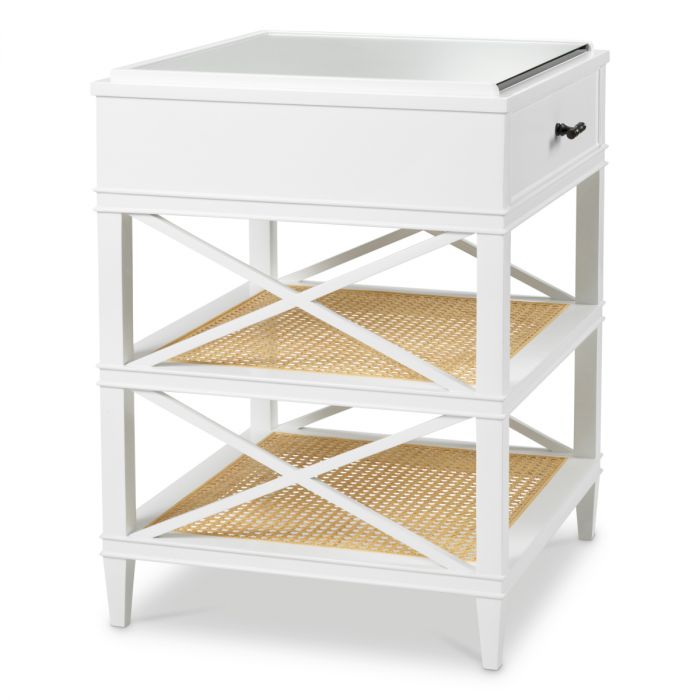 Side Table Bahamas piano white finish