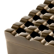 Ashtray Deluxe dark antique brass finish