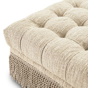 Ottoman Dorantes bouclé sonata cream