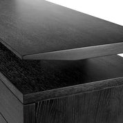 Drawer Dresser Quintino charcoal grey oak veneer