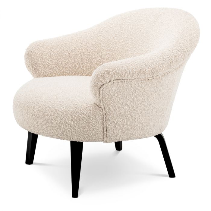 Chair Moretti bouclé cream