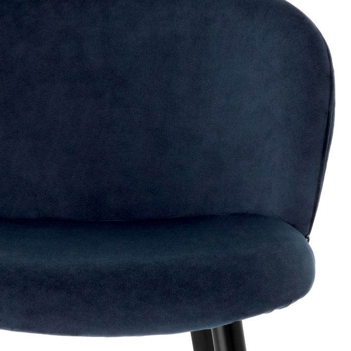 Counter Stool Volante savona midnight blue velvet