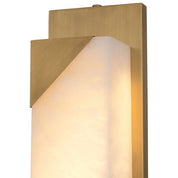 Wall Lamp Scilla antique brass finish alabaster