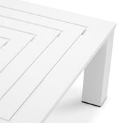 Mesa de centro de exterior Vistamar blanco mate