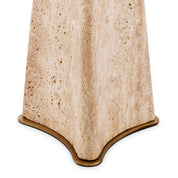 Lámpara de mesa Benson travertino con pantalla