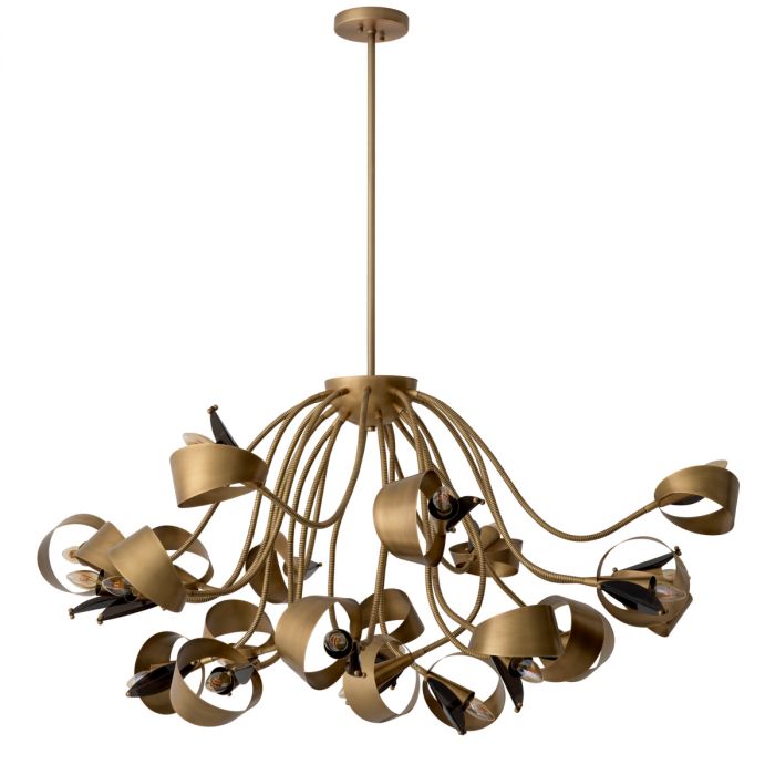 Chandelier Corrientes antique brass finish