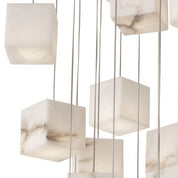 Chandelier Duboce antique brass finish