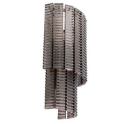 Wall Lamp Imperial brushed brass finish smoke glass