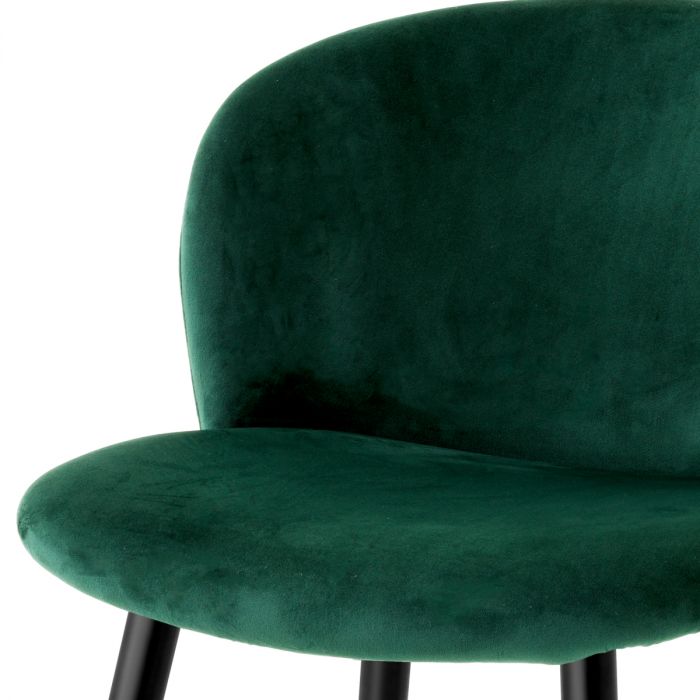 Counter Stool Volante roche dark green velvet