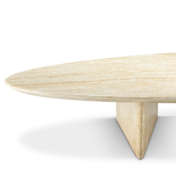 Mesa de centro para exterior Aurore imitación travertino
