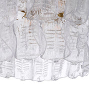 Lámpara de araña Solange de cristal transparente