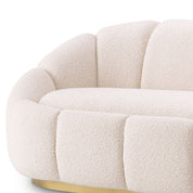 Sofá Inger bouclé crema