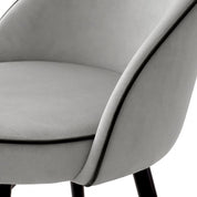 Bar Stool Cooper roche light grey velvet set of 2