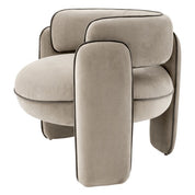 Chair Chaplin savona greige velvet