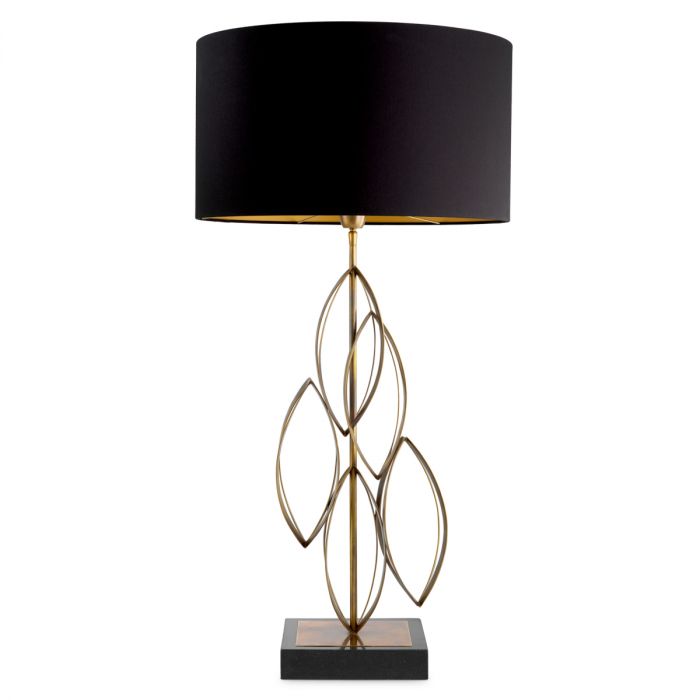 Table Lamp Bellamont vintage brass finish incl shade