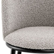 Dining Chair Filmore bouclé grey set of 2