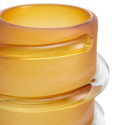 Vase Eliano S frosted amber