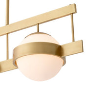 Chandelier Biba antique brass finish