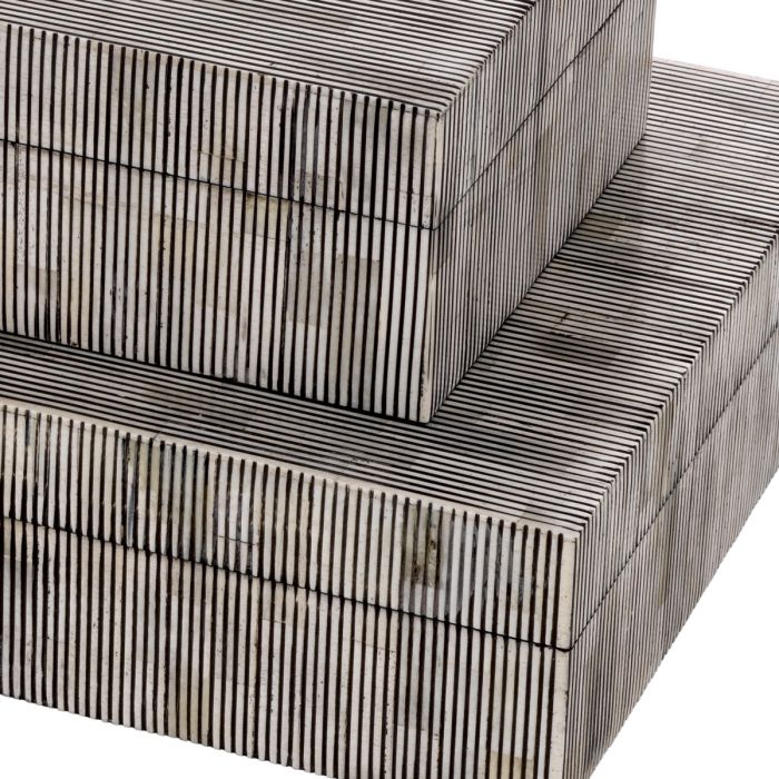 Caja Lucille S negro blanco