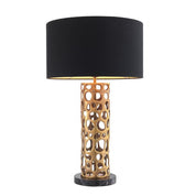 Table Lamp Dix vintage brass finish incl shade